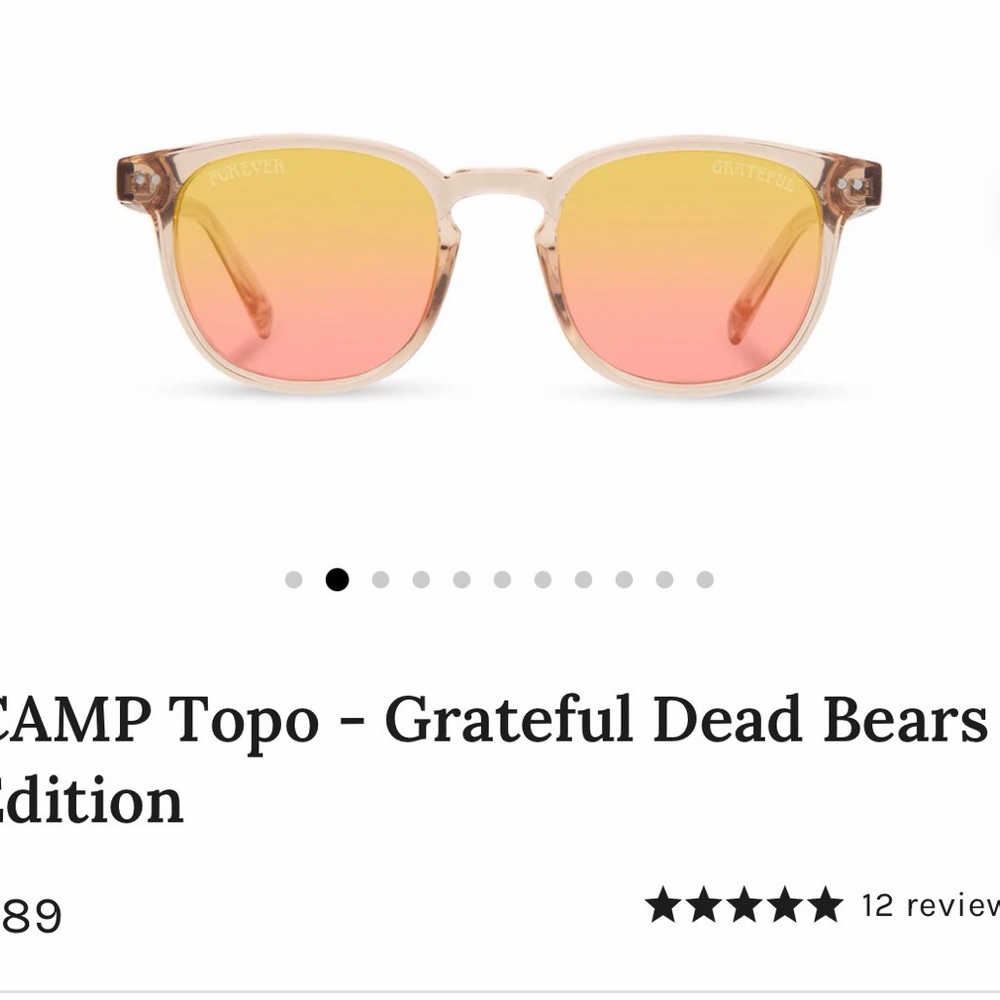 Shwood CAMP Topo Sunglasses in Pink-Orange Gradient